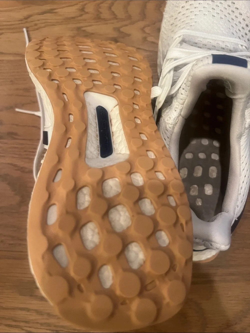 adidas Men’s White & Navy Athletic Sneakers